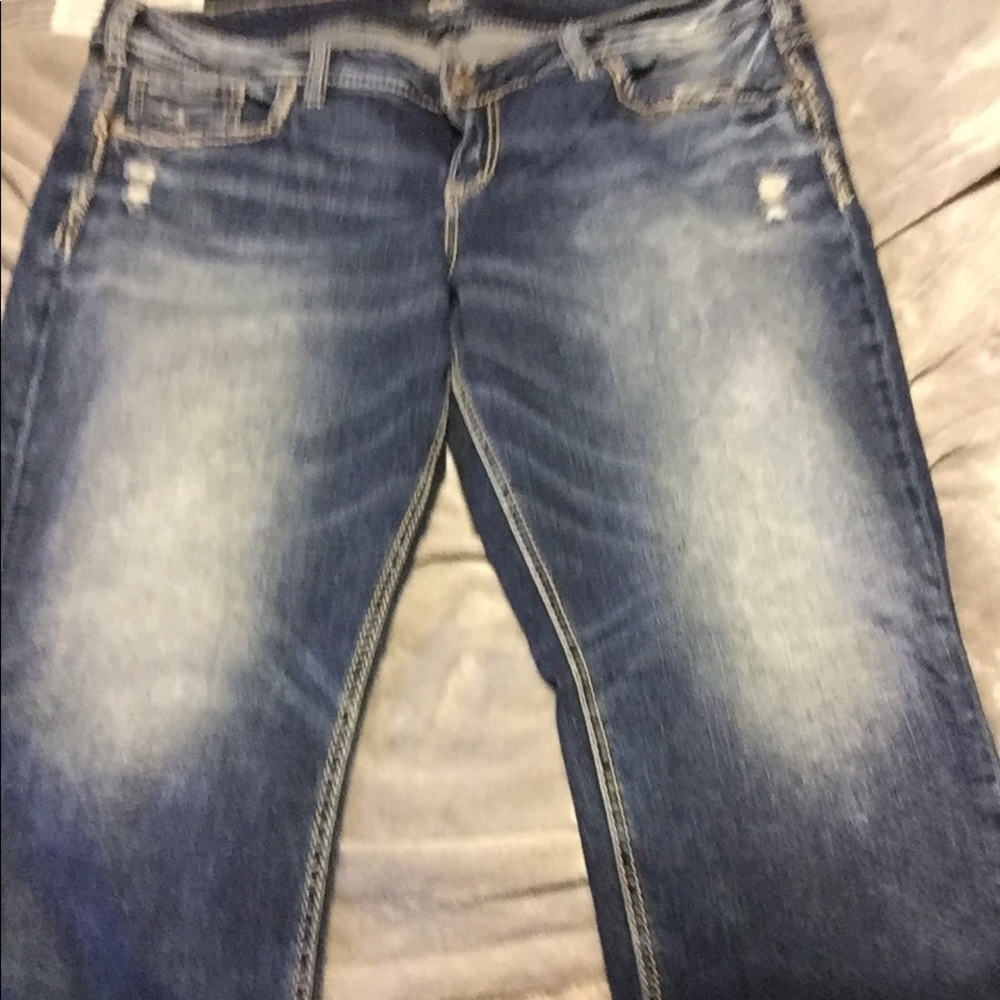 Silver Elyse capri jeans